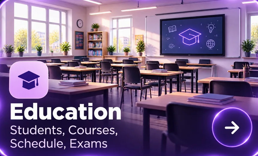 Education — Students, Courses, Schedule, Exams