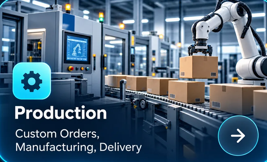 Production — Custom Orders, Manufacturing, Delivery